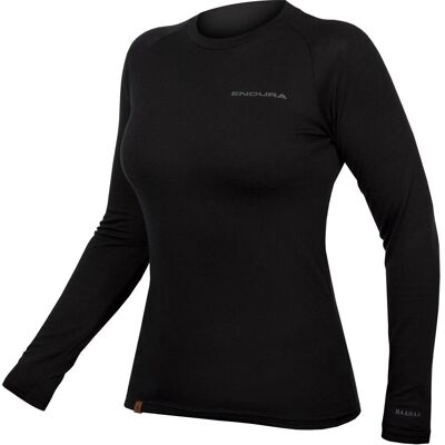 Capa base de manga larga Endura BaaBaa Blend - Negro Capa base de manga larga Endura BaaBaa Blend - Negro