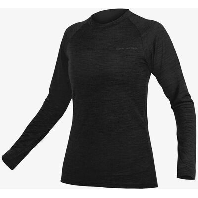 Endura Maillot à manches longues BaaBaa Blend pour femmes - Noir - Publicité Endura Maillot à manches longues BaaBaa Blend pour femmes - Noir - Publicité