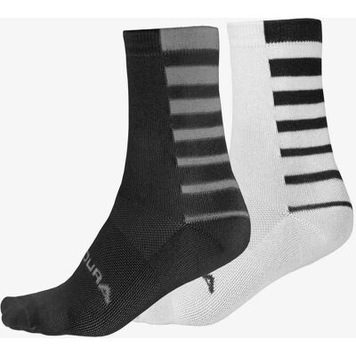 Endura Schwarze Radsocken - Stripe II - Feuchtigkeitsableitend, Leicht Endura Schwarze Radsocken - Stripe II - Feuchtigkeitsableitend, Leicht