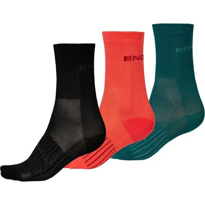 Endura Race Socken - Atmungsaktiv, Schnell Trocknend, 3er Pack Endura Race Socken - Atmungsaktiv, Schnell Trocknend, 3er Pack