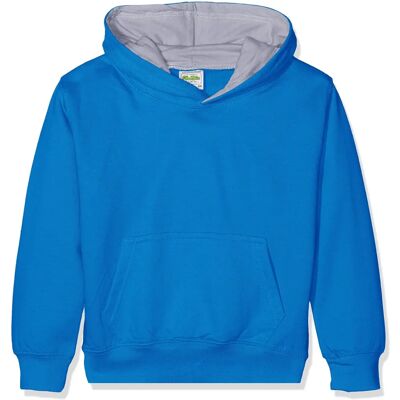 Just Hoods JH003K Bleu saphir/lilas - Sweatshirt - Publicité Just Hoods JH003K Bleu saphir/lilas - Sweatshirt - Publicité