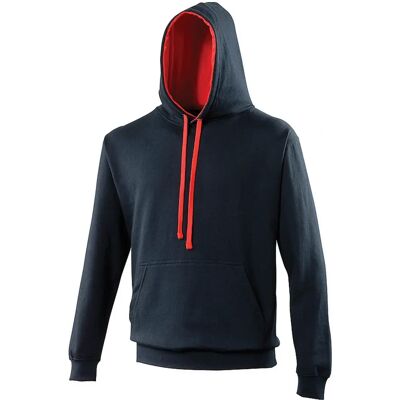 Just Hoods JH003 Contrasterende Hoodie - Hoodie met Capuchon Just Hoods JH003 Contrasterende Hoodie - Hoodie met Capuchon