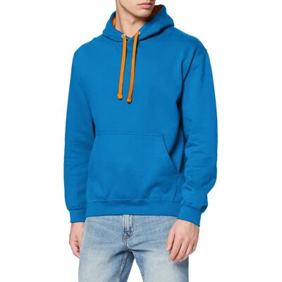 AWDis Just Hoods Sweat Varsity Hoodie - M - blauw AWDis Just Hoods Sweat Varsity Hoodie - M - blauw