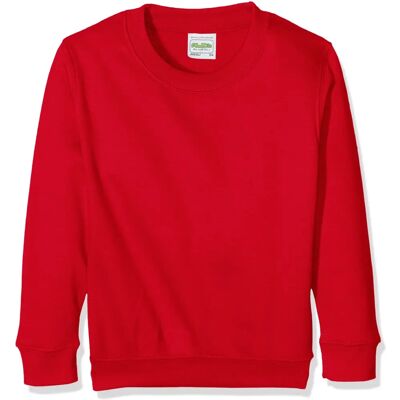 AWDis Just Hoods Sweat Kids 7/8 jaar - rood AWDis Just Hoods Sweat Kids 7/8 jaar - rood