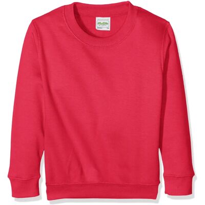 AWDis Just Hoods Kids Sweat - Roze / Fel roze - Sweatshirt AWDis Just Hoods Kids Sweat - Roze / Fel roze - Sweatshirt