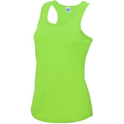AWDis Just Cool Dames Groene Top - Racerback Slim Fit UPF 40+ AWDis Just Cool Dames Groene Top - Racerback Slim Fit UPF 40+