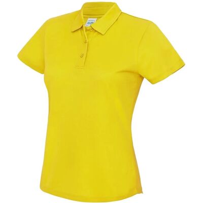 Just Cool JC045 Ademend Geel Polo voor Dames - Sportkleding Just Cool JC045 Ademend Geel Polo voor Dames - Sportkleding
