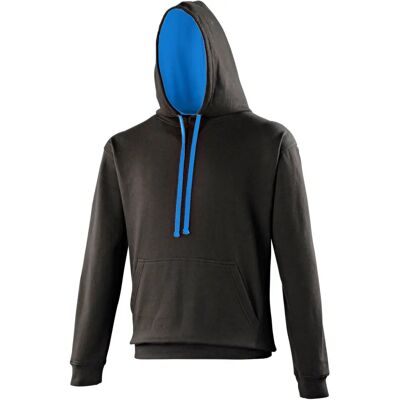 AWDis Just Hoods Sweat Varsity Hoodie - XL - Schwarz AWDis Just Hoods Sweat Varsity Hoodie - XL - Schwarz
