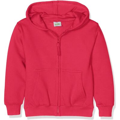 AWDIS JH050J Hot Pink Rits Hoodie - Sweatshirt AWDIS JH050J Hot Pink Rits Hoodie - Sweatshirt