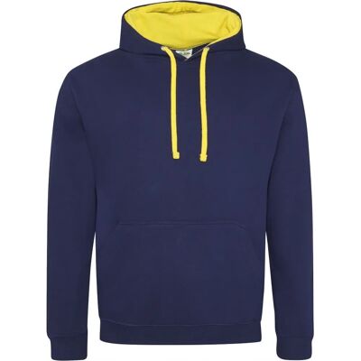 AWDis Just Hoods Sweat Varsity Hoodie - XS - Blauw - Hoodie AWDis Just Hoods Sweat Varsity Hoodie - XS - Blauw - Hoodie