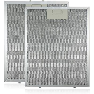 SPARES2GO - GreaseFilter - Silver - Grease Filter SPARES2GO - GreaseFilter - Silver - Grease Filter