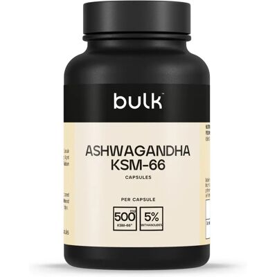 Bulk KSM66 Ashwagandha Kapsle - 500 mg - 90 kapslí Bulk KSM66 Ashwagandha Kapsle - 500 mg - 90 kapslí