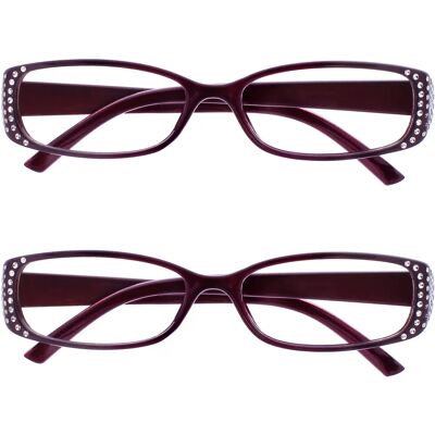 Opulize - UVR2093 - Černá fialová diamantový styl Opulize - UVR2093 - Černá fialová diamantový styl