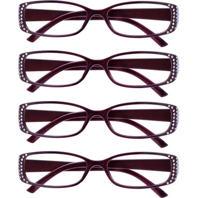 Opulize Women's Reading Glasses - UVR4093P-25 - Stylish, +2.50 Diopters Opulize Women's Reading Glasses - UVR4093P-25 - Stylish, +2.50 Diopters