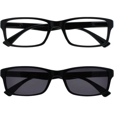 Opulize UVSR2092BK Czarny - +2.00 - 2-pack - Okulary do czytania Opulize UVSR2092BK Czarny - +2.00 - 2-pack - Okulary do czytania