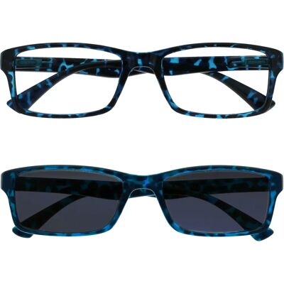 Opulize UVSR2092 Lunettes de lecture noires bleues marron - Lunettes de lecture Opulize UVSR2092 Lunettes de lecture noires bleues marron - Lunettes de lecture