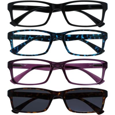 Opulize - UVSR4092 - Unisex - 4-pack - Reading glasses Opulize - UVSR4092 - Unisex - 4-pack - Reading glasses