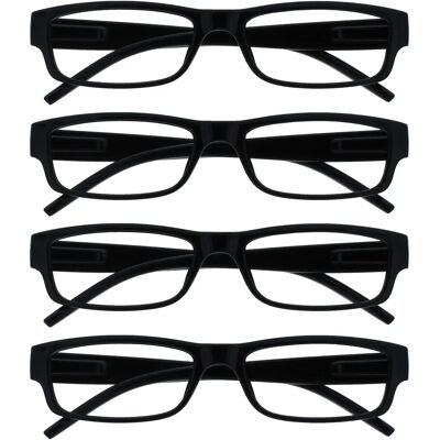 The Reading Glasses Company Noir Bleu Marron Vert Gris Rose Lilas Rouge Pack de 4 - Lunettes de lecture The Reading Glasses Company Noir Bleu Marron Vert Gris Rose Lilas Rouge Pack de 4 - Lunettes de lecture