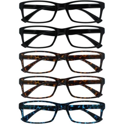 Opulize Läsglasögon - 5 par, Unisex, +1,50 Opulize Läsglasögon - 5 par, Unisex, +1,50