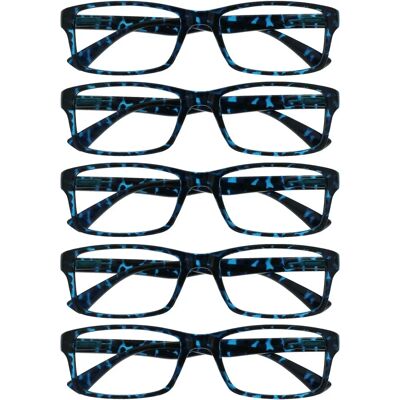 Opulize Gafas de lectura carey azul - Unisex - +1,50 - Gafas de lectura Opulize Gafas de lectura carey azul - Unisex - +1,50 - Gafas de lectura