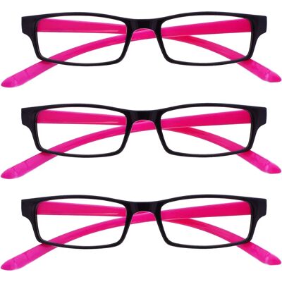 The Reading Glasses Company Lunettes de lecture Rose Neon - Pack 3 - Lunettes de lecture The Reading Glasses Company Lunettes de lecture Rose Neon - Pack 3 - Lunettes de lecture