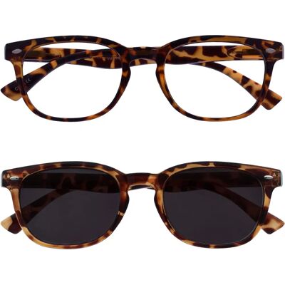 The Reading Glasses Company Tortue marron +2,00 - Lunettes de lecture The Reading Glasses Company Tortue marron +2,00 - Lunettes de lecture