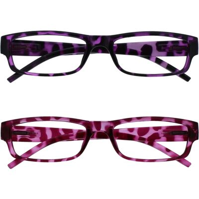 Lila & Rosa RR32-54 Růžové a fialové želvoviny čtecí brýle - Reading Glasses Lila & Rosa RR32-54 Růžové a fialové želvoviny čtecí brýle - Reading Glasses