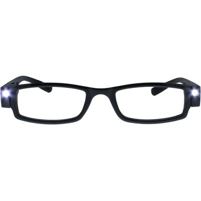 Opulize Czarny LED-owe okulary do czytania - Unisex - +1,50 Opulize Czarny LED-owe okulary do czytania - Unisex - +1,50