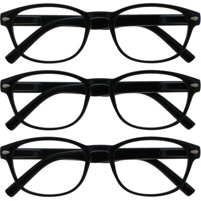 Occhiali da Lettura Neri Opulize - 3 Paia - Reading Glasses Occhiali da Lettura Neri Opulize - 3 Paia - Reading Glasses
