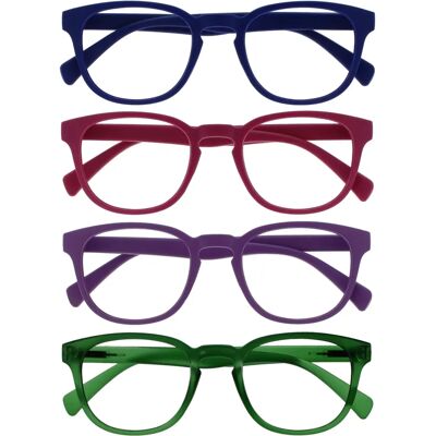 Opulize Lunettes de lecture bleues roses vertes - Lunettes de lecture Opulize Lunettes de lecture bleues roses vertes - Lunettes de lecture
