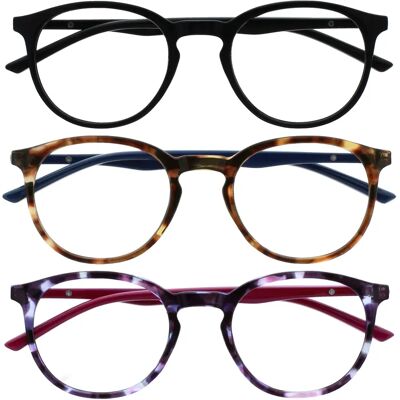 Opulize Met Gafas Grandes de Luz Azul - Gafas de Lectura Opulize Met Gafas Grandes de Luz Azul - Gafas de Lectura