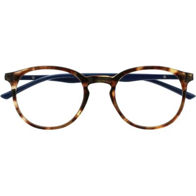 Lunettes de lecture Opulize unisex marron - Résistantes aux rayures, +2,50 D Lunettes de lecture Opulize unisex marron - Résistantes aux rayures, +2,50 D