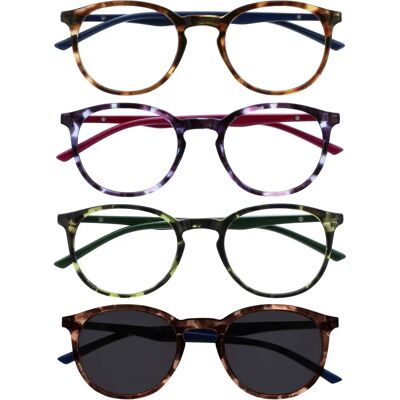 Opulize RRRS60-2562 Lunettes de lecture unisexes grandes - Lunettes de lecture Opulize RRRS60-2562 Lunettes de lecture unisexes grandes - Lunettes de lecture
