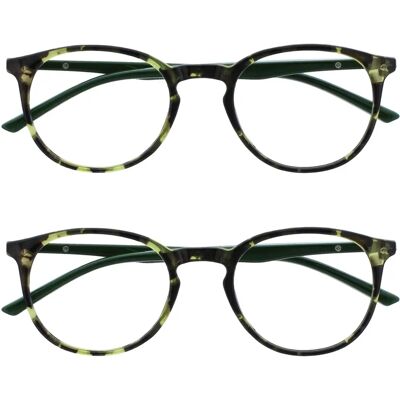 Opulize MET Reading Glasses - Thin Round Frame +3 Opulize MET Reading Glasses - Thin Round Frame +3