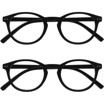 Opulize RR24-1-100 Lunettes de lecture unisex compactes - Lunettes Opulize RR24-1-100 Lunettes de lecture unisex compactes - Lunettes