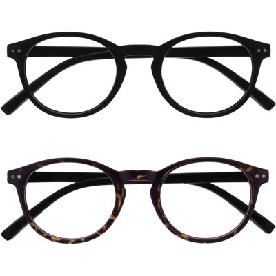 Opulize RR24-12-350 Marron foncé/Noir - Lunettes de lecture Opulize RR24-12-350 Marron foncé/Noir - Lunettes de lecture