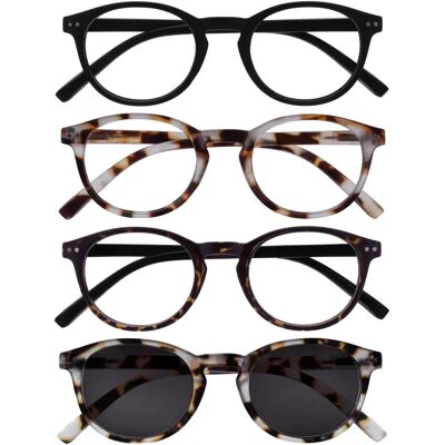 Opulize Modèle RRRS24-11T21T-300 - Lunettes de lecture et soleil - Publicité Opulize Modèle RRRS24-11T21T-300 - Lunettes de lecture et soleil - Publicité