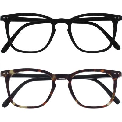 Lunettes de lecture carrées grandes Opulize Bex Lunettes de lecture carrées grandes Opulize Bex