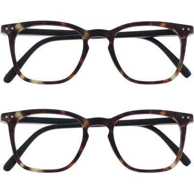 Opulize Bex Grandes Lunettes de Lecture Design - Homme, Tortoise Marron Opulize Bex Grandes Lunettes de Lecture Design - Homme, Tortoise Marron
