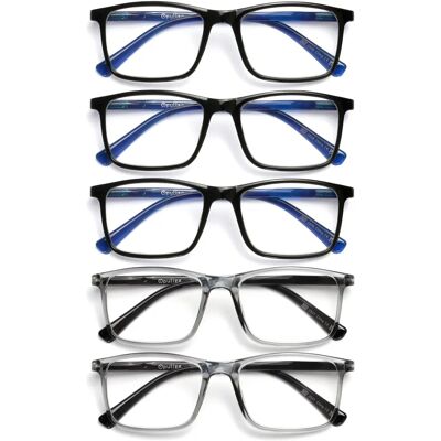 Lunettes de lecture rectangulaires grandes - Opulize Lunettes de lecture rectangulaires grandes - Opulize