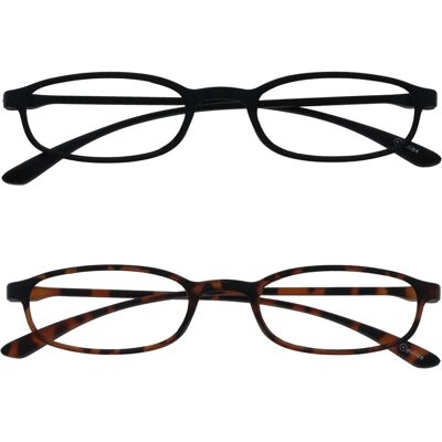 Opulize - RR67-12 - Negro mate - Reading glasses Opulize - RR67-12 - Negro mate - Reading glasses