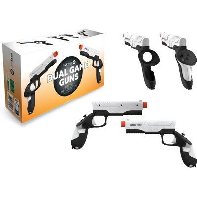 Maxx Tech VR Dual Game Guns Kit for Meta Quest 3 - VR Accessories Maxx Tech VR Dual Game Guns Kit for Meta Quest 3 - VR Accessories