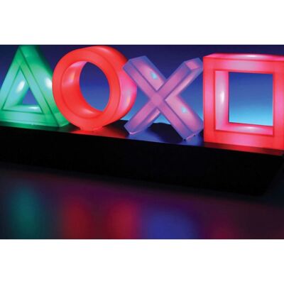 Φωτιστικό PlayStation Icons - Πολύχρωμη διακόσμηση δωματίου παιχνιδιών Φωτιστικό PlayStation Icons - Πολύχρωμη διακόσμηση δωματίου παιχνιδιών