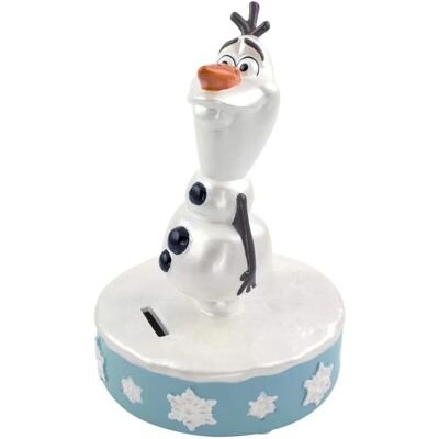 Coffre à monnaie Olaf blanc de Frozen II en faïence - tirelire - Publicité Coffre à monnaie Olaf blanc de Frozen II en faïence - tirelire - Publicité