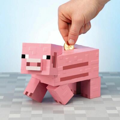 Paladone Minecraft Prasátko Pokladnička - Růžová Paladone Minecraft Prasátko Pokladnička - Růžová