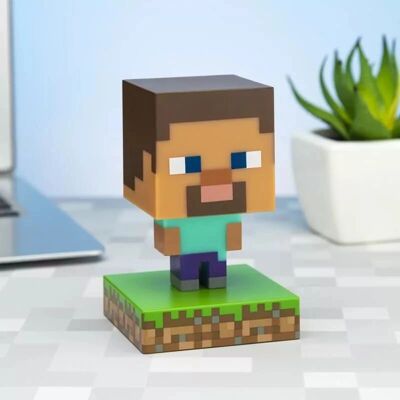 Paladone Steve Icon Light - Nachtlicht - Minecraft - 12cm Paladone Steve Icon Light - Nachtlicht - Minecraft - 12cm