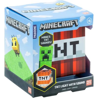 Paladone Minecraft TNT Asztali lámpa hanggal - 12cm Paladone Minecraft TNT Asztali lámpa hanggal - 12cm