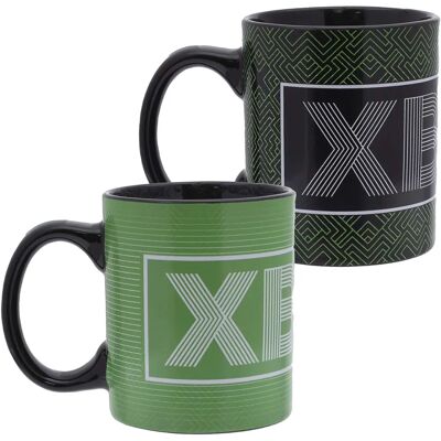 Mug Changement de couleur Xbox Paladone - Noir/Vert - 300ml - Officiel - Publicité Mug Changement de couleur Xbox Paladone - Noir/Vert - 300ml - Officiel - Publicité