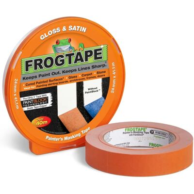 FrogTape Brillant & Satiné 41,1m x 24 mm - Publicité FrogTape Brillant & Satiné 41,1m x 24 mm - Publicité