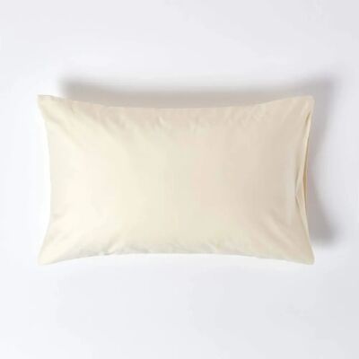 Homescapes Egyptian Cotton Pillowcase - Cream - 48x74 cm - Pillowcase Homescapes Egyptian Cotton Pillowcase - Cream - 48x74 cm - Pillowcase